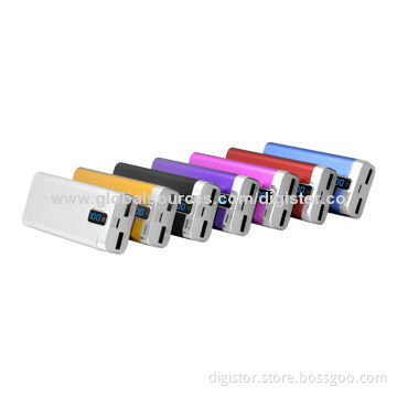 Dual-digital Power Banks, 4,000, 5,200, 6,000mAh, Made of Aluminum Material, Quick Charge